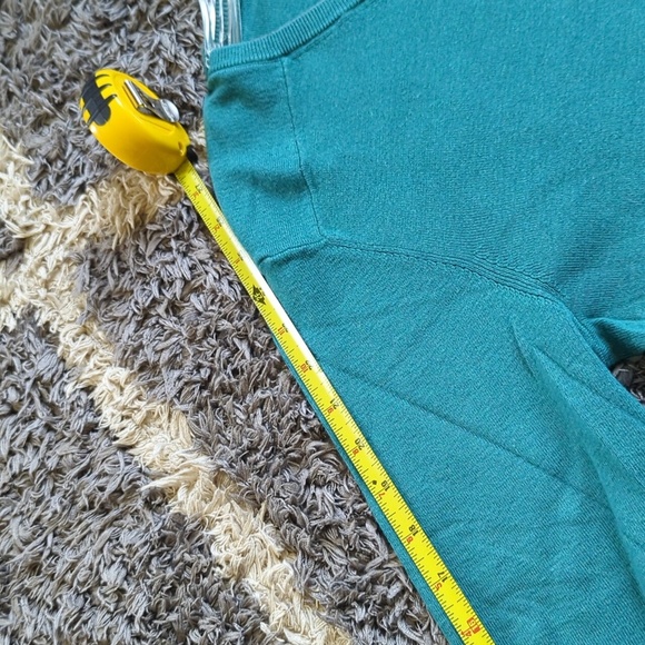 Calvin Klein V Neck Sweater Turquoise Blue Green Size Men's Medium - Picture 7 of 7